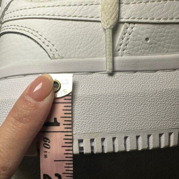 Nike Court Vision Alta Low Triple White Sneakers Women Size 7.5 Shoes DM0113-100 - Picture 12 of 14